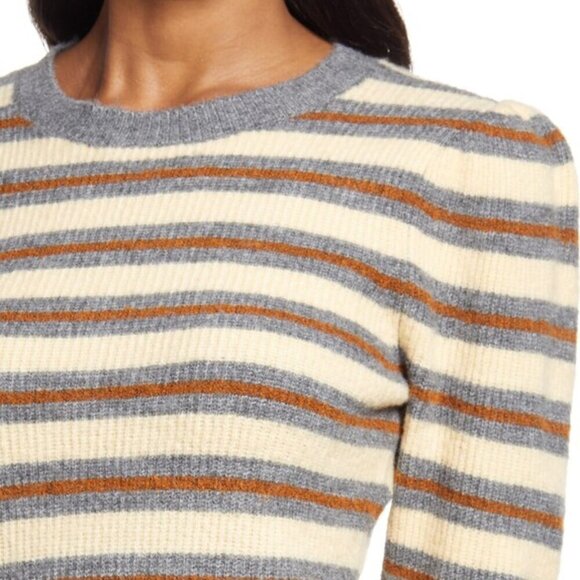NWT Treasure & Bond Stripe Crewneck Sweater Multi Colour XS - Picture 2 of 15